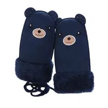 Зимние Детские перчатки на полный палец, детские перчатки для девочек и мальчиков, теплые рукавицы мультфильмы, детские перчатки, зимние рукавицы