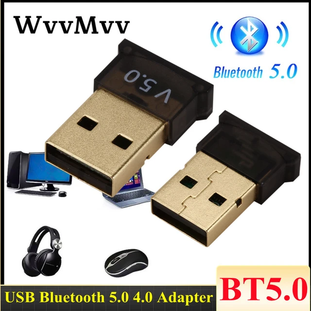 USB Bluetooth Adapter BT 5.0 USB Wireless Receptor Bluetooth Speaker File  Receiver Transmitter Dongle Laptop Earphone BLE Sender