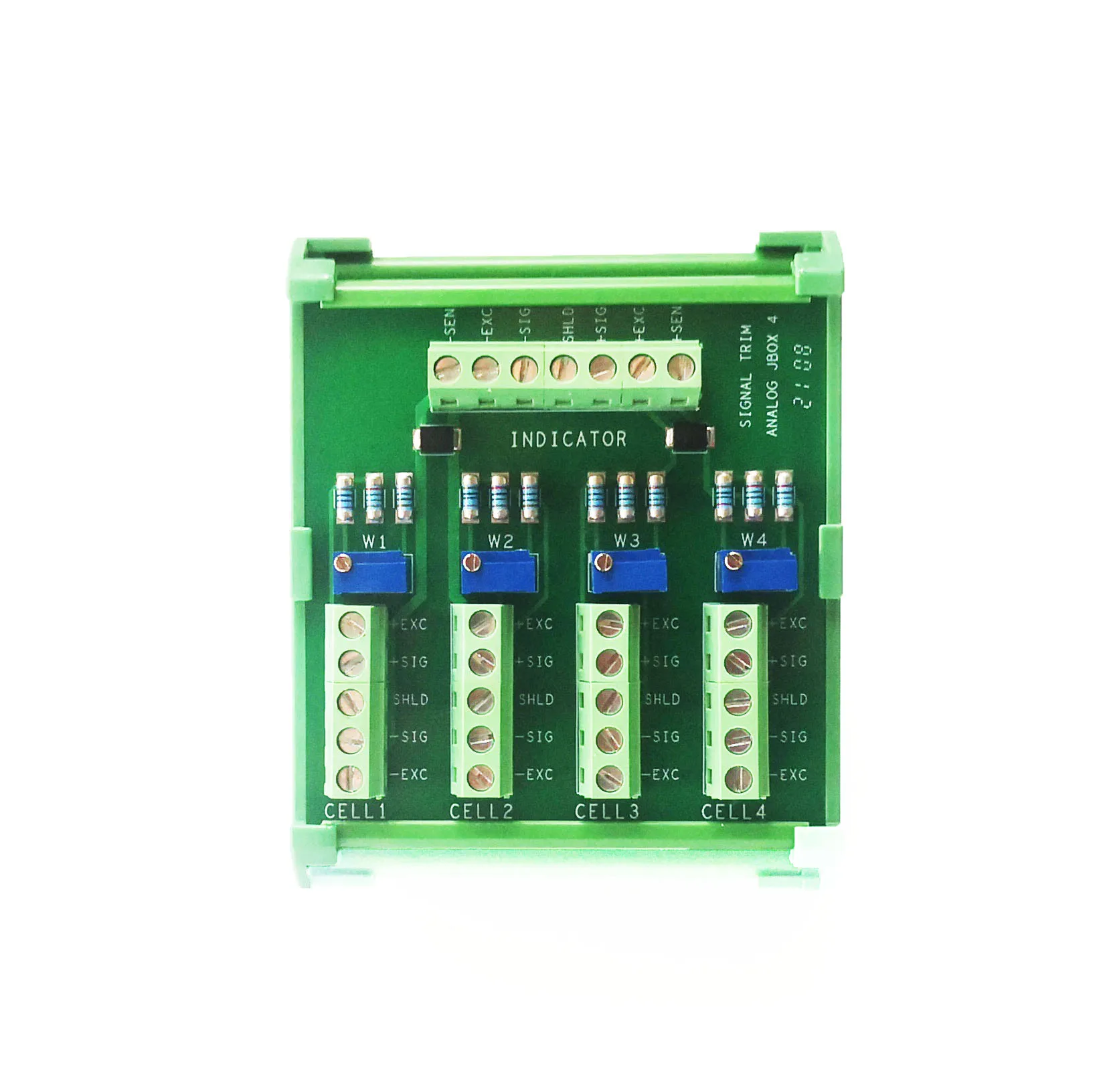 Load Cell Junction Box 4 Channel Summing Box DIN Rail MountDemo Board