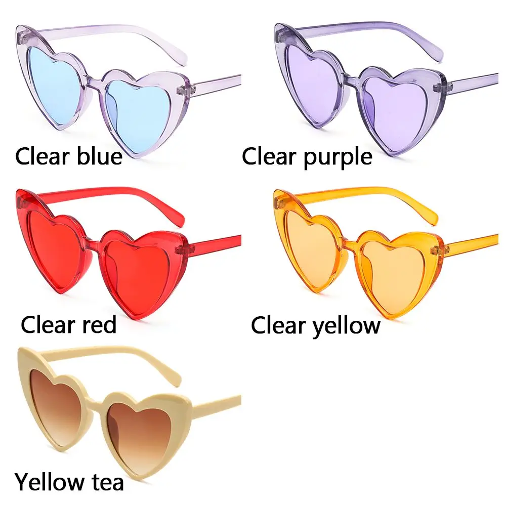 Heart Shaped UV400 Protection Vintage Sunglasses for Women
