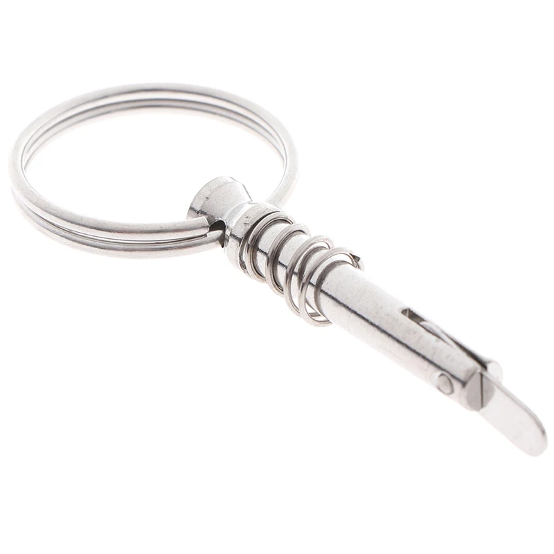 

One Piece 6.3mm Stainless Steel Quick Release Pin Ring For Boat Top Deck Hinge Marine