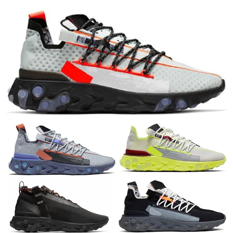 

React LW WR MID ISPA Ghost Aqua men women running shoes Wolf Grey Platinum Volt Summit White mens trainer sports sneakers