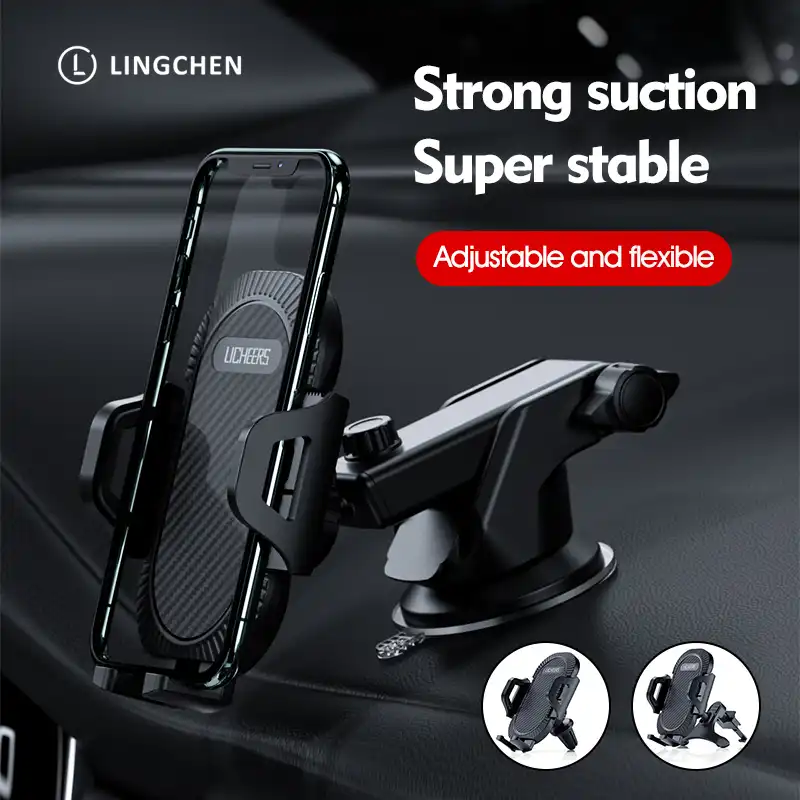 Lingchen吸盤自動車電話ホルダー携帯電話ホルダー車なしでスタンド磁気マウントiphone 12 11プロ8 Xiaomi Huiwei 携帯電話ホルダー スタンド Aliexpress