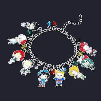 

Hot Anime My Hero Academia Charm Bracelets Deku Doll Model Pendant Multi-Role Bangle Metal Alloy Jewelry Gifts