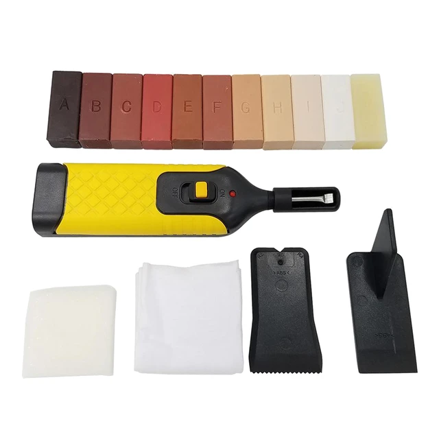 Wooden Floor Scratches Mending Utility Tool Kit DIY Multifunctional Wood  Board Repairs Tool Kit with 11 Wax Blocks