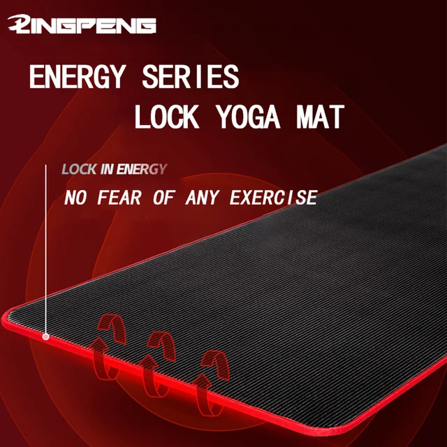 200*90CM Larger Strengthen Edging Non-Slip Men's Fitness Mat High Density Exercise Yoga Mat For Gym Home Exercise Gymnastics 3