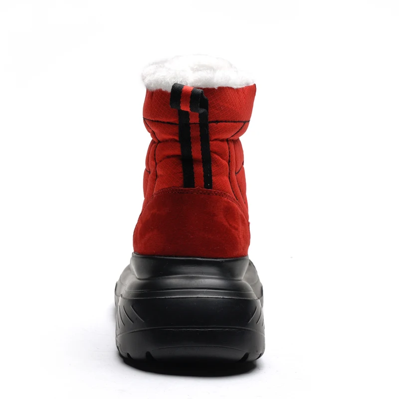 Фирменная новинка зимние Для мужчин модные ботильоны Для мужчин; теплые зимние ботинки с плюшевым утеплителем высокое качество Водонепроницаемый Для мужчин's; Нескользящие резиновые сапоги, ботинки на платформе