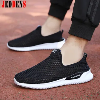 

Comfortable Lazy Shoes for Men Sneakers 2020 Trendy Mens Shoes Mesh Hollow Casual Man Shoes Low Top Tennis Footwear Big Size M27