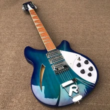 New Arrival High Quality 12 String Basswood Electric Guitar,Ricken 360 Blue Burst Paint Professional Performance,Free Shipping
