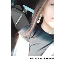 Ювелирные изделия из золота и серебра, разноцветные геометрические серьги для женщин и девушек, богемные Винтажные серьги