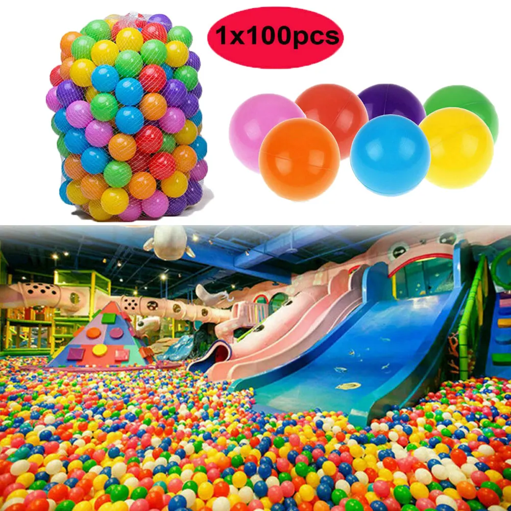 100 шт Красочный красочный шарик Забавный шарик мягкий бассейн с шариками Babys детский бассейн игрушка мягкий детский бассейн игрушки лот 5,5 см