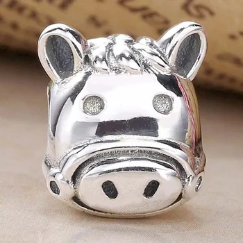 

Original Cute Happy Horse Beads Fit 925 Sterling Silver Animal Bead Charm Women Bracelet Bangle Diy Jewelry