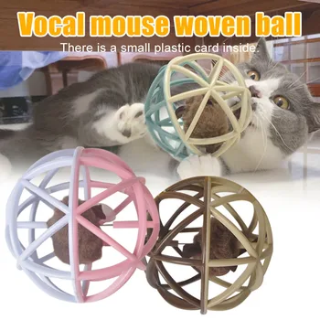 

Pet Toy Mouse Fabric Cats Ball Toys Educational Pet Supplies for Dogs Cats Kitten DC156