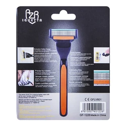 IGUETTA Arrival  8pcs Razor Blades Men Shaving Razor for Men Face Hair Removal Sharp 4-Layer Shaver Blade Tool Se Safety Razor