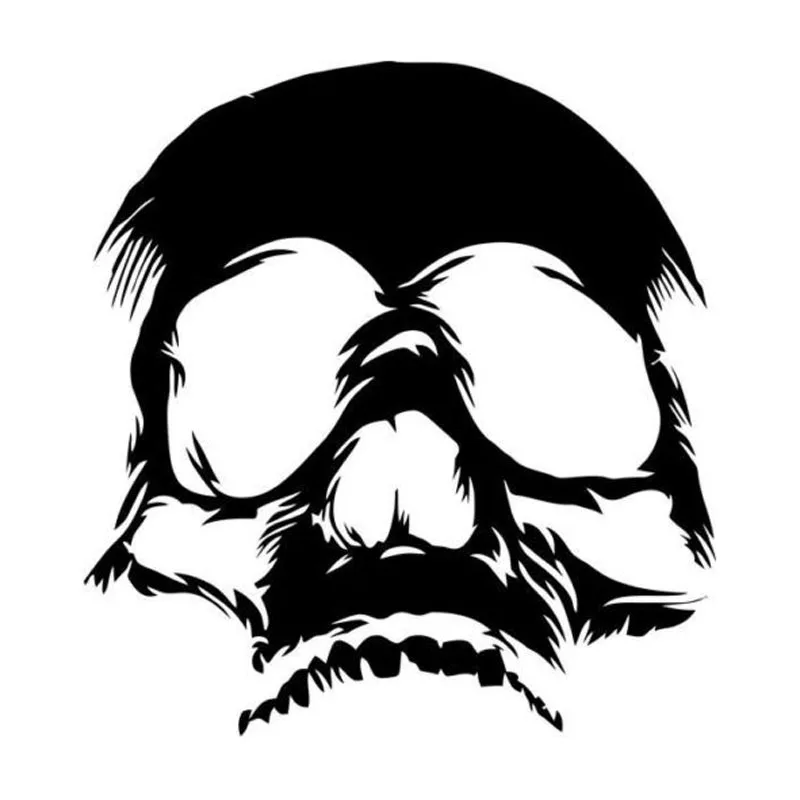 

DAWASARU Hell Skull Face Funny Car Sticker Horror Window Waterproof Sticker Bomb Vinyl Decal Car Styling Sticker 14CM * 15CM