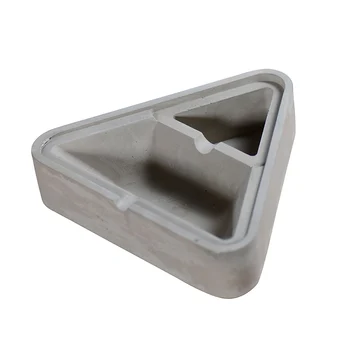 

Handmade Silicone Concrete Molds Triangle Ashtray Mould Desktop Decorative Tool