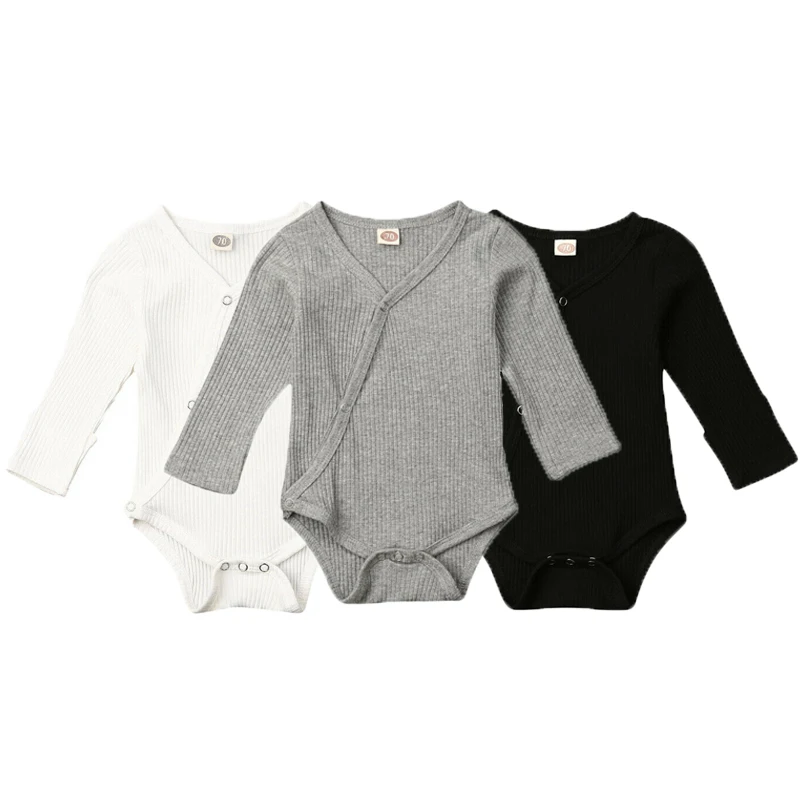 

NEW Autumn Clothes Newborn Baby Romper Infant Boy Girl Solid Color Long Sleeve Cotton Jumpsuit Overall Casual Outfits Set 0-24M