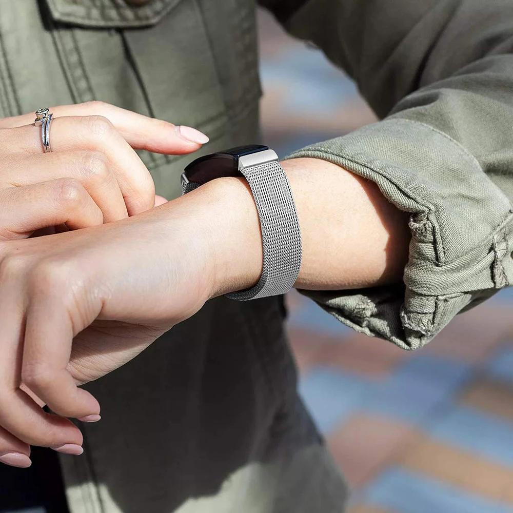 UEBN для Fitbit Inspire HR band Замена Миланского петли магнитный браслет из нержавеющей стали Betl для Fitbit Inspire полос