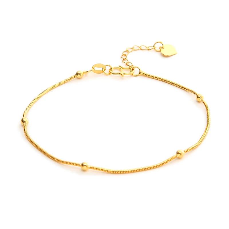 Fashion Copper Plated 24K Gold Chain Bracelet For Men Women Multi-style Twist Beads Chain Adjustable Bracelet Jewelry No Fade - Image 5
