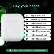 Голосовое управление TWS Air 2 AI, умные наушники с распознаванием речи, умный датчик, обнаружение ушей, беспроводные Bluetooth наушники 5,0