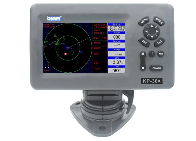 ONWA KP-38A 5-inch GPS Chart Plotter with Class B+ AIS Transponder | Спорт и развлечения