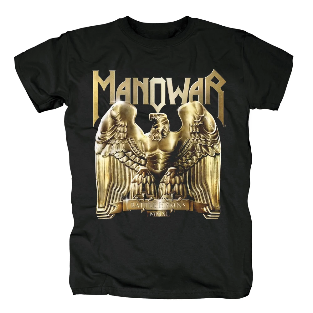 100% хлопок Бесплатная доставка Боевые гимны MMXI Manowar Обложка тяжелый металл/сила