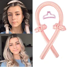 

No Heat Curling Wand Head-wearing Soft Foam Sponge Curling Wand Hairpin Hair Ring Lazy Big Wave Styling Tool 3-piece Set