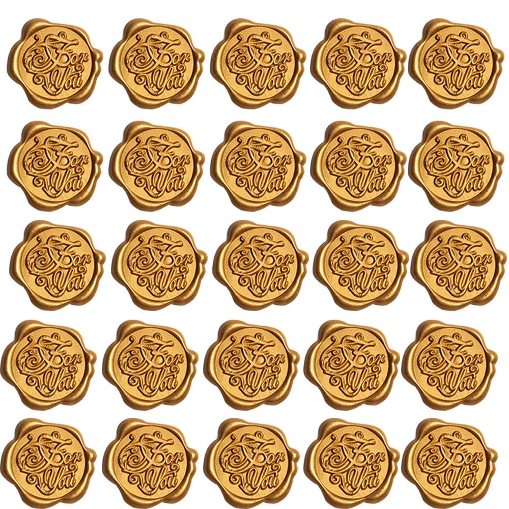 100-200pcs Gold Embossed Heart Stickers Envelope Seal Wax Looking Labels  Wedding Party Invitation Card Christmas Gift Decoration - AliExpress