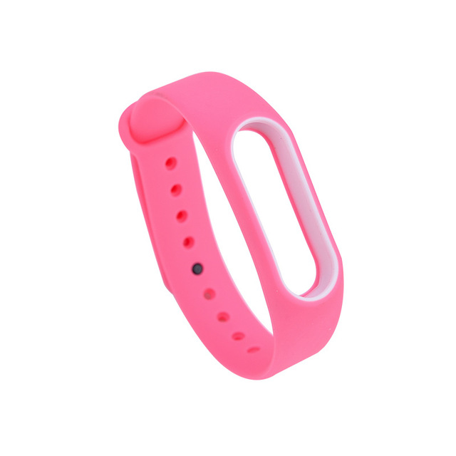 Soft Silicone For Xiaomi Mi Band 2 Replacement Sport Silicone Strap Wristband Bracelet Two-Tone Replacement Strap 23
