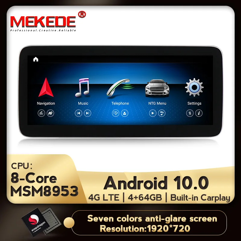 Автомобильный мультимедийный плеер Mekede ANDROID10 10 25 ''для Mercedes Benz G Class W463 2015 2019 с 4G