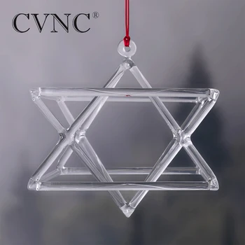

8" Optically Clear Quartz Crystal Singing Merkaba Pyramid Crystal Singing Pyramid