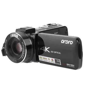 

Ordro AC7 4K Digital Video Camera 24MP 120X Digtal Zoom Camcorder Touch Screen 10X Optical DV Cam with Remote Control