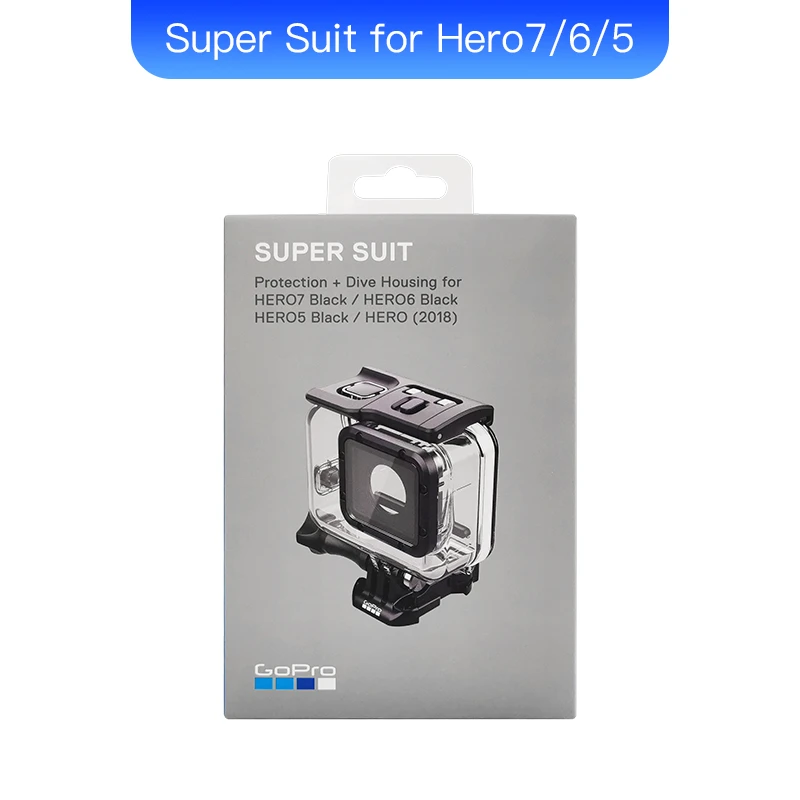 Accesorio de cámara GoPro Super Suit The Handler para Go Pro HERO7 HERO6  HERO5 montaje oficial GoPro|Carcasas para videocámara deportiva| -  AliExpress
