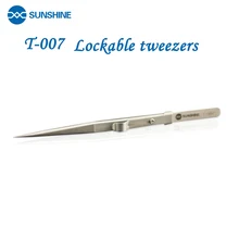 Пинцет для технического обслуживания из нержавеющей стали может блокировать Солнечный свет T-007 острый локоть прецизионный пинцет медицинский длинный Пинцет зажим