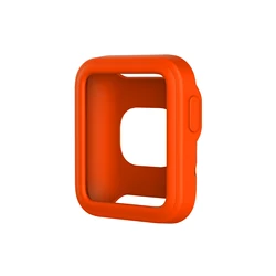 Candy TPU Soft Silicone Watch Case with Screen Protector for Xiaomi Mi Watch Lite (Orange)