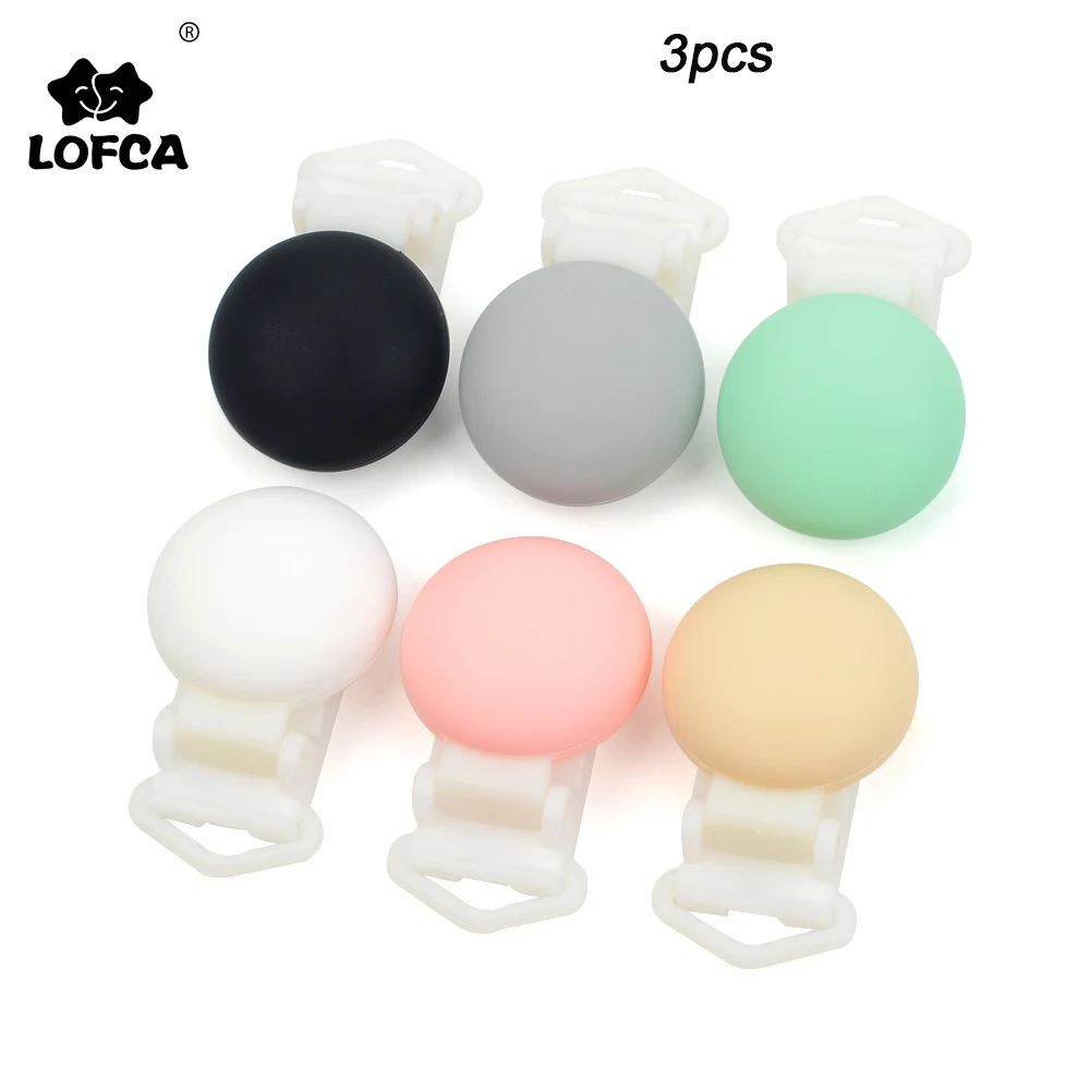 LOFCA, 3 шт., Детские Силиконовые Круглые скрепки, детские соски для ухода за полостью рта, клипса, держатель, BPA бесплатно, пищевой силиконовый материал, зажим для пустышки