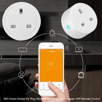 

Wifi Smart Socket Tuya EU/US Plug Wireless Remote Adapter Phone Timing Outlet Switch APP Remote Control Alexa Google Home