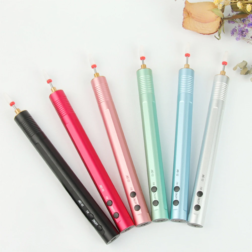 Portable Electric Nail Drill Set USB chargeable Electric Nail File 15000 RPM Manicure Machine With Nail Cutters 50pcs sand bits