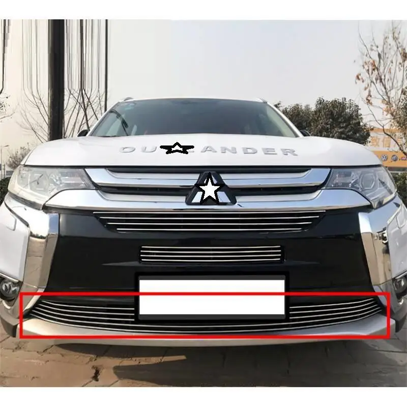 Модификация Наружных Декоративных частей автомобиля персонализированный Стайлинг автомобиля аксессуары гоночные грили 18 для Mitsubishi Outlander - Цвет: MODEL G