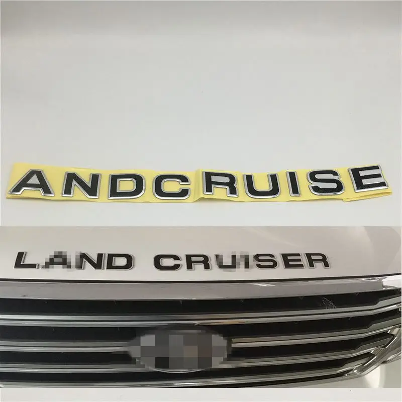 For Land Cruiser Front Bonnet Emblem Insignia Logo Badge Symbol Car Decal Car Stickers Aliexpress
