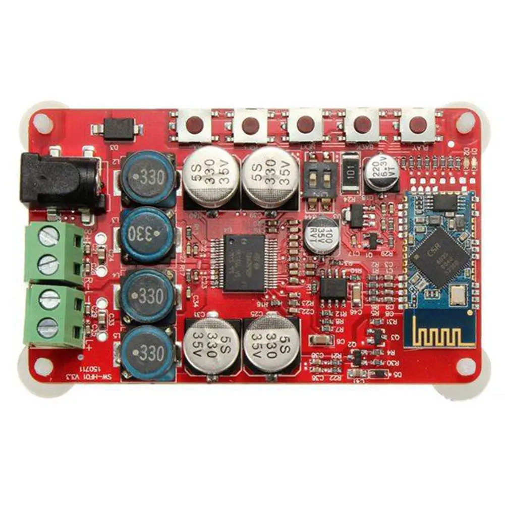 

TDA7492P 50W+50W Wireless Bluetooth 4.0 Audio Receiver Digital Amplifier Board(Red Board)