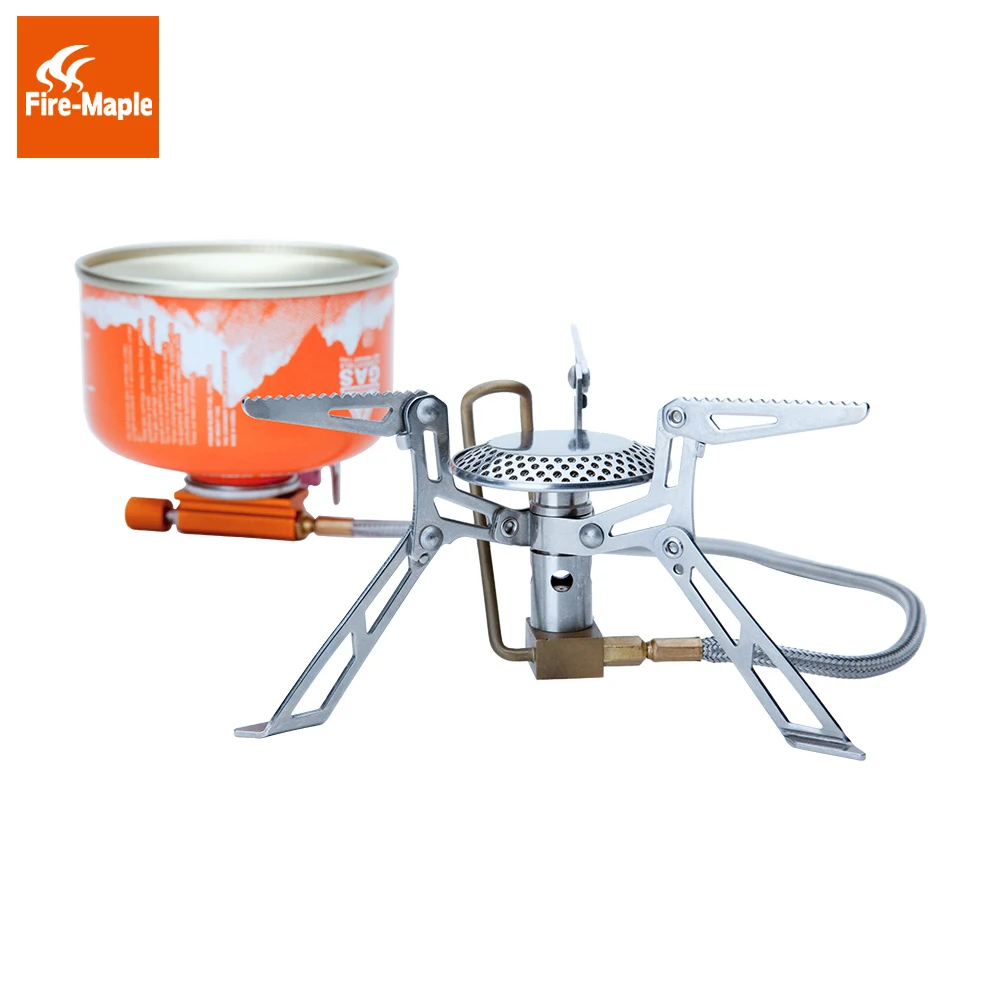 

Hiking Gas Stoves Outdoor Picnic Stove Fire Maple Ultralight Portable Stainless Steel Gas Furnace FMS-118 Camping Gas Burners