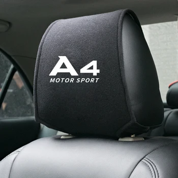 

1PCS Car accessories embroidery logo Car seat headrest cover for Audi A4 A5 A6 A8 C6 C5 A1 A7 A8 Q2 Q3 Q5 Q7 TT Car Emblems