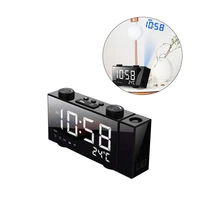 Интеллектуальный будильник проекционные часы лазерные многофункциональные цифровые часы FM радио Светодиодные проекционные часы будильник