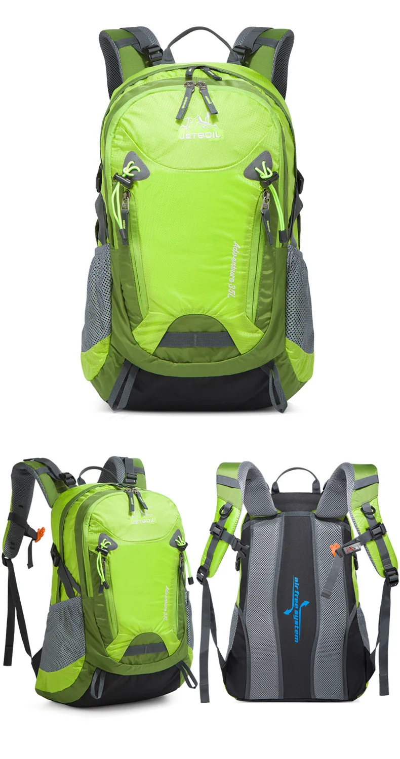 Sac à Dos Randonnée 40L Imperméable Rouge - Idéal Camping Voyage