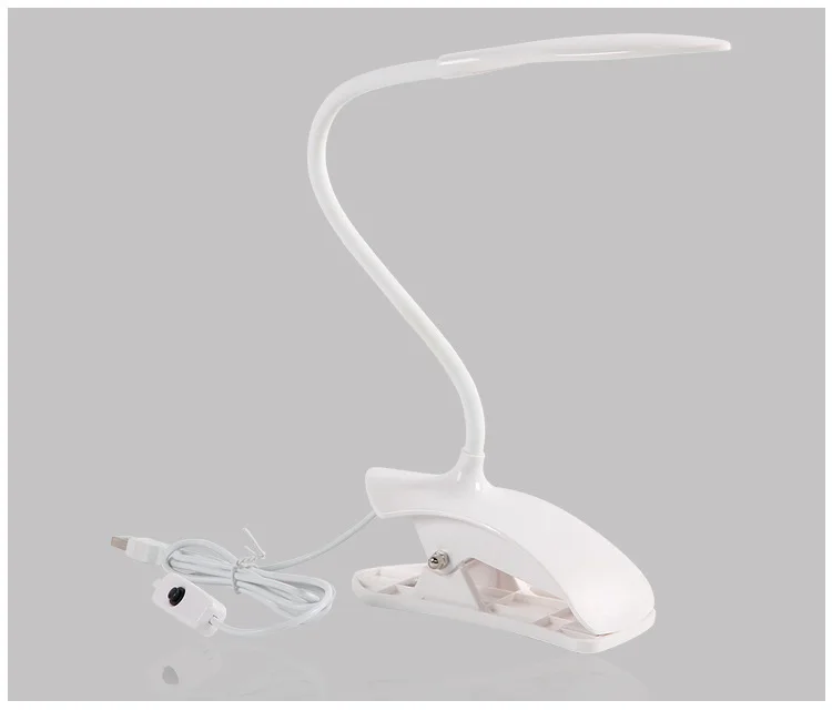USB Led Настольная лампа с зажимом лампа настольная Гибкая защита глаз 14 светодиодов для прикроватной книги для чтения учебы офиса работы ребенка ночник