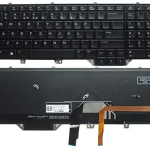 Для Dell Alienware 17 R1 R2 R3 M17 R1 R2 R3 США ноутбук клавиатура с подсветкой