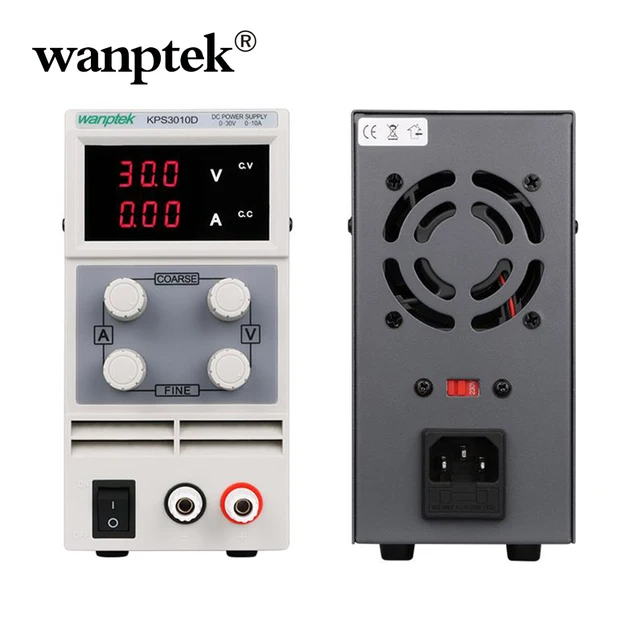 $US $72.75 Wanptek KPS3010D DC Lab switching DC Power Supply 15V 30V 60V 120V 3A 5A 10A AC115V-230V display 0.01A Adjustable Power Supply