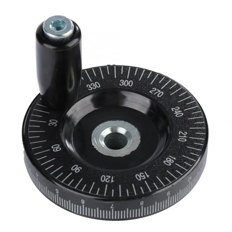 1Pcs 8x63mm Solid Round Bakelite Scale Milling Handle Handwheel CNC Lathe Grinder Machinery Accessaries Hand Wheel