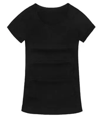 Черный Quick Dry Stretch Slim Fit Sports Tops Top Yoga Shirt T-shirts Running Female Gym Yoga Fitness T Sport Women Cloth Shirt Jerseys - Цвет: Черный
